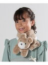 SHOO・LA・RUE フェイクファーぬいぐるみマフラー シューラルー ファッション雑貨 マフラー・ストール・ネックウォーマー ピンク ベージュ