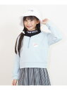 【SALE/50%OFF】love farmy love farmy/レイヤードフウトレーナー シ・シュ・ノン トップス スウェット・トレーナー ブルー ピンク【RBA_E】