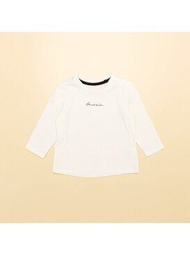 COMME CA ISM ロゴ長袖Tシャツ(80・90サイズ) コムサイズム マタニティー/ベビー ベビー用品 ブルー ホワイト ネイビー ピンク