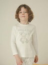gelato pique 【KIDS】ぬいぐるみワンポイントロンT ジェラートピケ トップス カットソー・Tシャツ ベージュ ピンク ホワイト【送料無料】