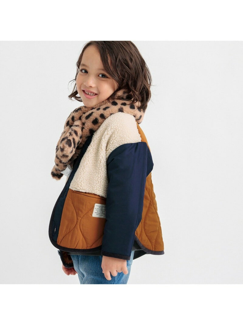 BREEZE ボアキルト切替ジャケット エフオーオンラインストア ジャケット・アウター ナイロンジャケット ネイビー ブラック カーキ【先行予約】*【送料無料】のサムネイル