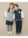 SHIPS KIDS SHIPS KIDS:100~130cm/ 50th ANNIV スタジアム ジャケット シップス ジャケット・アウター スタジャン・スカジャン グレー ネイビー【送料無料】