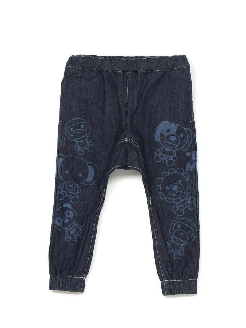 A BATHING APE BABY MILO TOY DENIM PANTS ア ベイシング エイプ パンツ ジーンズ デニムパンツ ネイビー【送料無料】