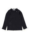 SLAP SLIP パフスリーブフリルモックネックTシャツ(80~130cm) ベベ オンライン ストア トップス カットソー・Tシャツ ピンク ホワイト ブラック