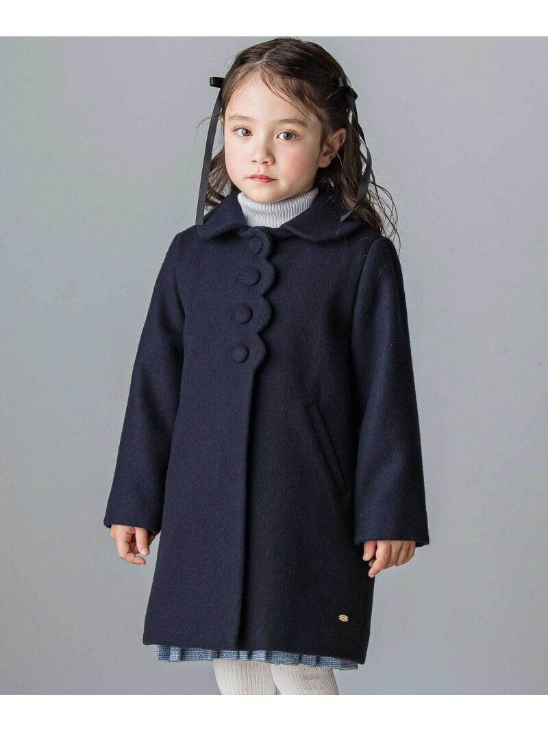 Tartine et Chocolat スカラップビーバーウールコート(100~140cm) ベベ オンライン ストア ジャケット・アウター その他のジャケット...