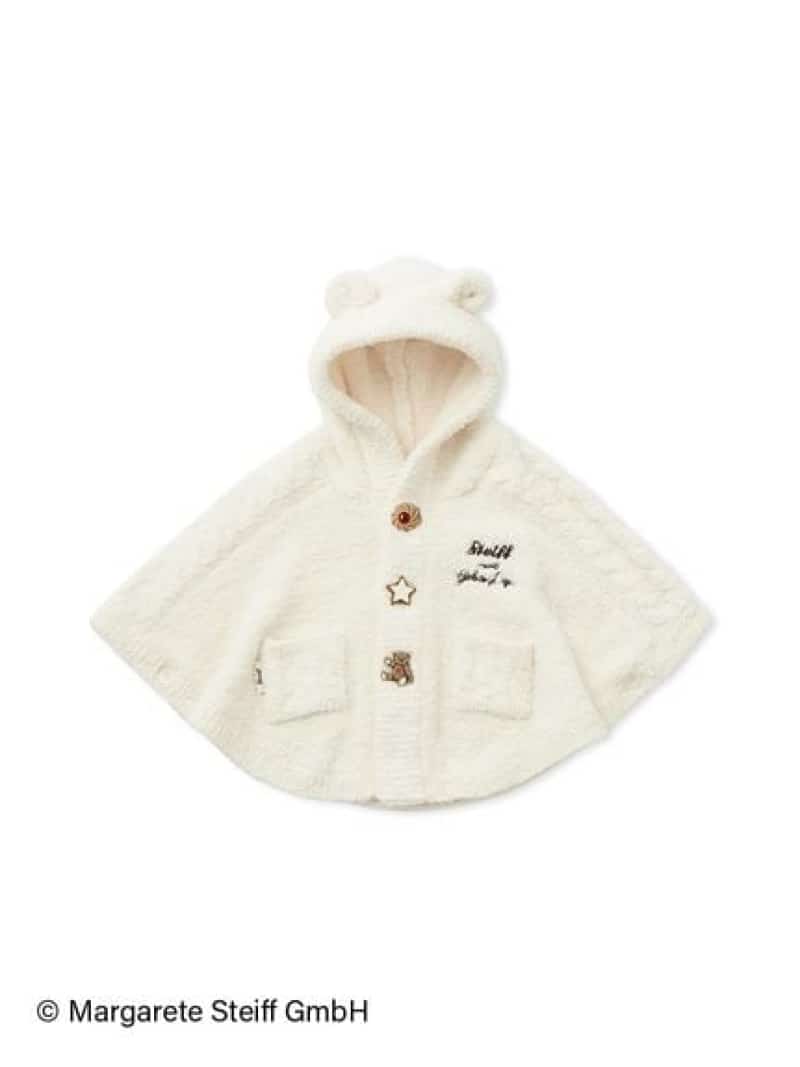 gelato pique 【Steiff】【BABY】パウダージャガードポンチョ ジェラートピケ トップス パーカー・フー..