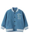 【SALE/50%OFF】kladskap 恐竜デニムスタジャン ナルミヤオンライン ジャケット・アウター ブルゾン・ジャンパー ネイビー【RBA_E】【送料無...