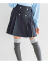 ZIDDY サイドプリーツスカパン(130~160cm) ベベ オンライン ストア パンツ その他のパンツ ブラック グレー【送料無料】