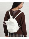 【SALE/20%OFF】PINK-latte もこもこくまフェイクファーリュック ピンク ラテ バッグ リュック・バックパック パープル ホワイト ブラウン【...