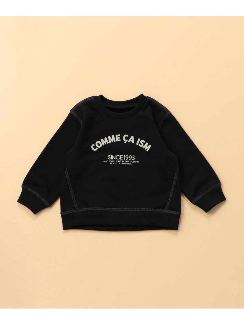 COMME CA ISM ベーシックロゴ トレーナー(ベビーサイズ) コムサイズム マタニティウェア・ベビー用品 その他のベビーグッズ ホワイト ブラック パープル グリーン 2