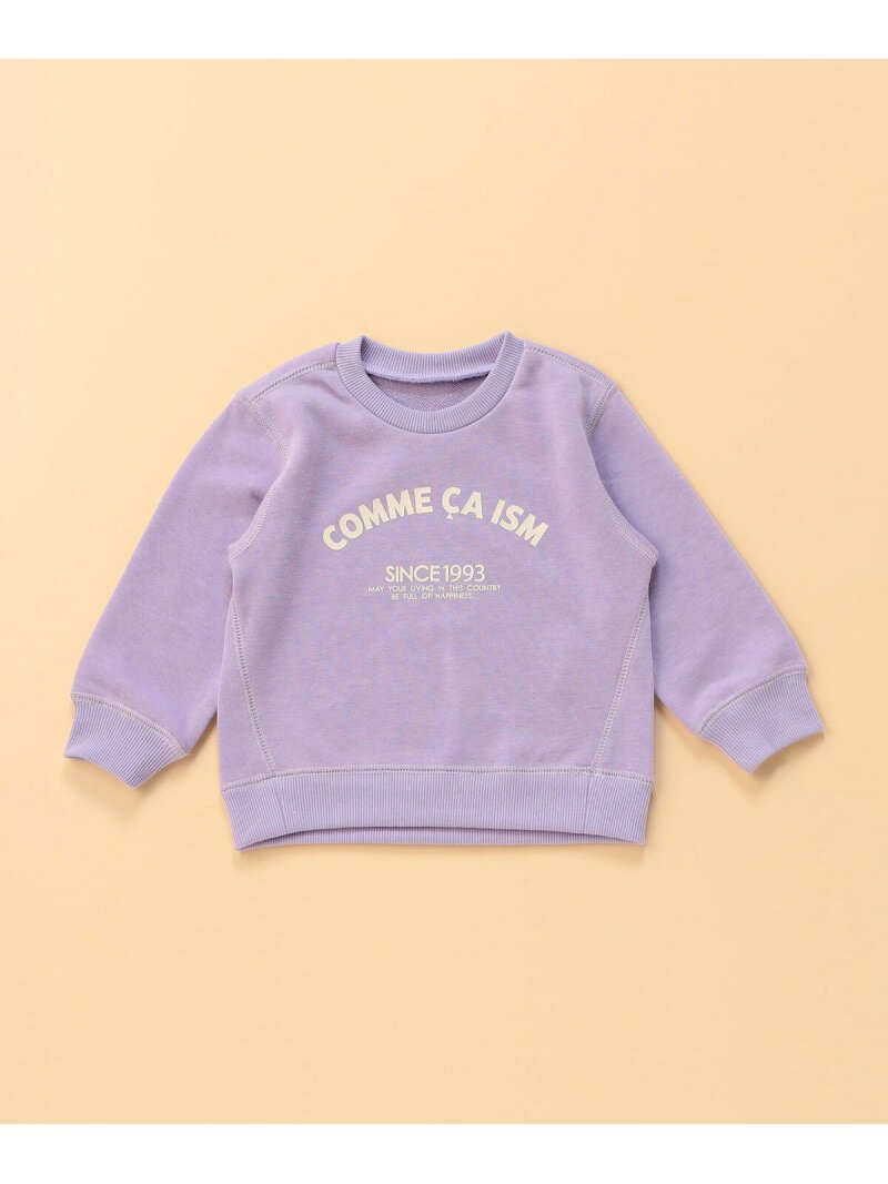 COMME CA ISM ベーシックロゴ トレーナー(ベビーサイズ) コムサイズム マタニティウェア・ベビー用品 その他のベビーグッズ ホワイト ブラック パープル グリーン 3