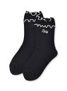【SALE/50%OFF】ZIDDY 【 ニコ☆プチ 掲載 】【日本製】ダブルメロー刺しゅうロゴソックス(19~24cm) ベベ オンライン ストア 靴下・レッ...