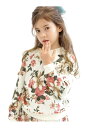 子供服 Bee 裏起毛総柄トレーナー ステッチ 柄 子供服 キッズ 女の子 男の子 Bee カンコクコドモフク ビー トップス スウェット・トレーナー ホワイト...