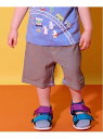 kladskap 前後切替乗り物5分丈パンツ ナルミヤオンライン パンツ その他のパンツ ブルー グレー【送料無料】(4)