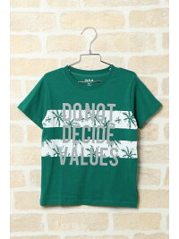 【SALE/25%OFF】ikka kids リーフボーダーロゴT(100ー160cm) イッカ カットソー【RBA_S】【RBA_E】