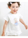 【SALE/22%OFF】SLAP SLIP 【スララク/防汚加工/オーガニックコットン】ときめき女の子半袖Tシャツ(80~130cm) ベベ オンライン ストア トップス カットソー・Tシャツ ブルー ネイビー ピンク ホワイト パープル グリーン【RBA_E】