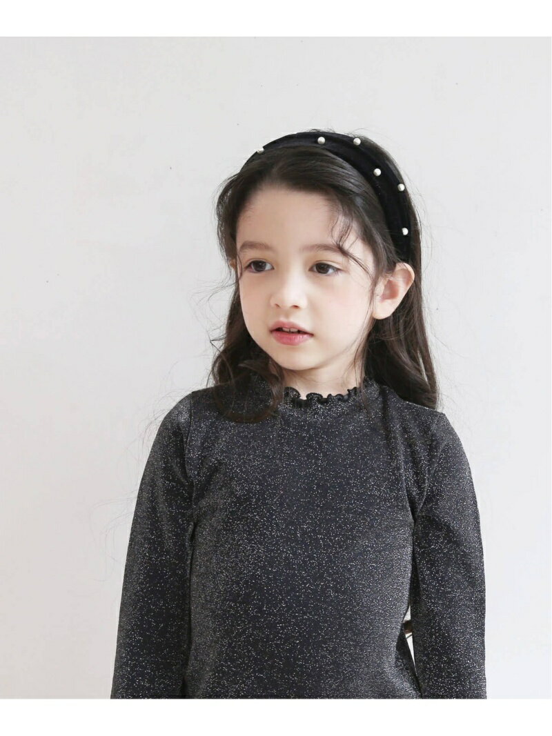 Rora アンビ ベロア カチューシャ ローラ ヘアアクセサリー カチューシャ・ヘアバンド ブラック