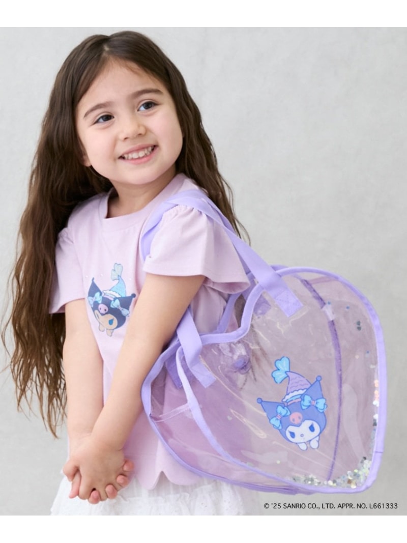 petit main 【サンリオキャラクターズ】キラキラハート型クリアバッグ ナルミヤオンライン バッグ リュック・バックパック パープル ブルー ピンクのサムネイル