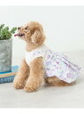 【SALE/50%OFF】petit main 【DOG】花柄ドッキングワンピ ナルミヤオンライン ペット用品 ペットウェア・ペット服 ピンク ブルー【RBA_...