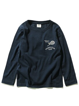 【SALE／20%OFF】devirock プリントTシャツ 男の子 女の子 ベビー トップス 長袖 長そで デビロックストア 子供服 キッズ デビロック カットソー キッズカットソー ベージュ カーキ ブラック ホワイト パープル ネ【RBA_E】