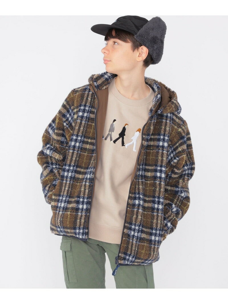 楽天Rakuten Fashion Kids【SALE／40％OFF】SHIPS KIDS SHIPS KIDS:145~160cm /＜撥水/手洗い可能＞ボーイズ ボア リバーシブル ジャケット シップス ジャケット・アウター その他のジャケット・アウター ブラウン ネイビー【RBA_E】【送料無料】