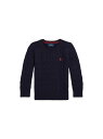 POLO RALPH LAUREN (ボーイズ 4才~7才)ケーブルニット コットン セーター ラルフローレン トップス ニット ネイビー【送料無料】