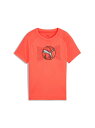 PUMA ボーイズ アクティブ スポーツ ポリ 半袖 Tシャツ 120-160cm プーマ トップス カットソー・Tシャツ レッド