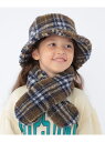 【SALE/50%OFF】SHIPS KIDS SHIPS KIDS:チェック ボア マフラー シップス ファッション雑貨 マフラー・ストール・ネックウォーマー...