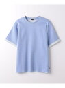 UNITED ARROWS green label relaxing TJ カノコ ダブルフェイス Tシャツ 140cm-150cm ユナイテッドアローズ アウトレット トップス カットソー・Tシャツ ネイビー ホワイト グレー