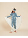 【SALE／10%OFF】PETIT BATEAU プリント長袖パジャマ(アイマスク付き) プチバトー インナー・ルームウェア パジャマ【RBA_E】【送料無料】