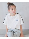 GLOBAL WORK ヘビロッTEEワイドショート/キッズ/123963 グローバルワーク トップス カットソー・Tシャツ ブラック ホワイト グレー
