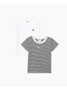 agnes b. ENFANT JPT1 E TS キッズ Tシャツ 2枚組 アニエスベー インナー・ルームウェア その他のインナー・ルームウェア ホワイト【送料無料】