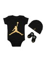 Jordan ベビー(0-6M) セット商品 JORDAN(ジョーダン) JUMPMANHAT/BODYSUIT/BOOTIE SET 3PC ルーキーユーエスエー 福袋・ギフト・その他 ギフトセット ブラック グレー レッド ホワイト