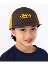 【SALE/50%OFF】SHIPS KIDS SHIPS KIDS:ロゴ メッシュ キャップ シップス 帽子 キャップ ブラウン ブルー【RBA_E】