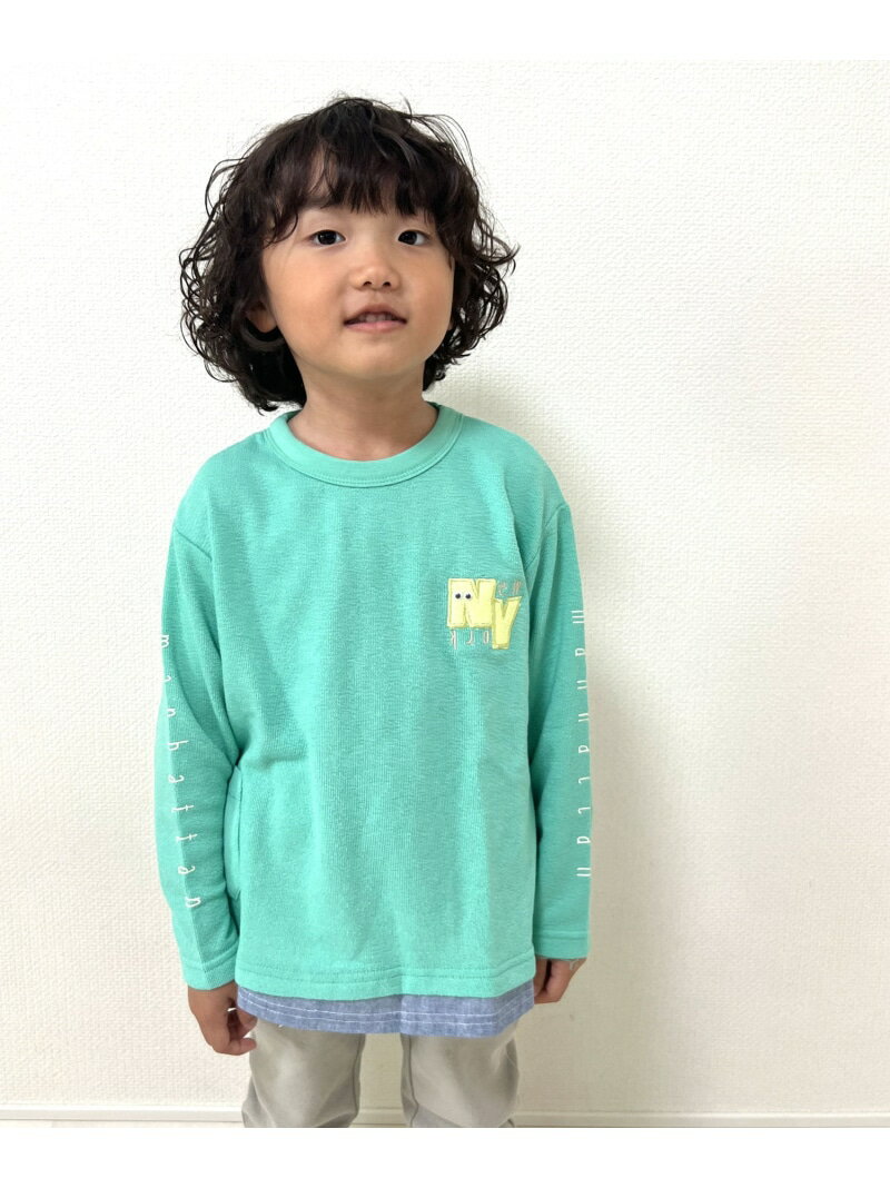 【SALE／50%OFF】SKAPE SKAPE/NYクンロンT シ・シュ・ノン トップス カットソー・Tシャツ グリーン パープル【RBA_E】(4)