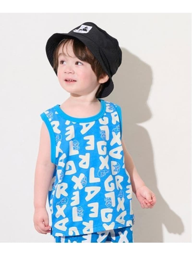 【SALE／40%OFF】XLARGE KIDS 総柄ファニーゴリラタンクトップ ナルミヤオンライン トップス カットソー・Tシャツ ブルー【RBA_E】のサムネイル