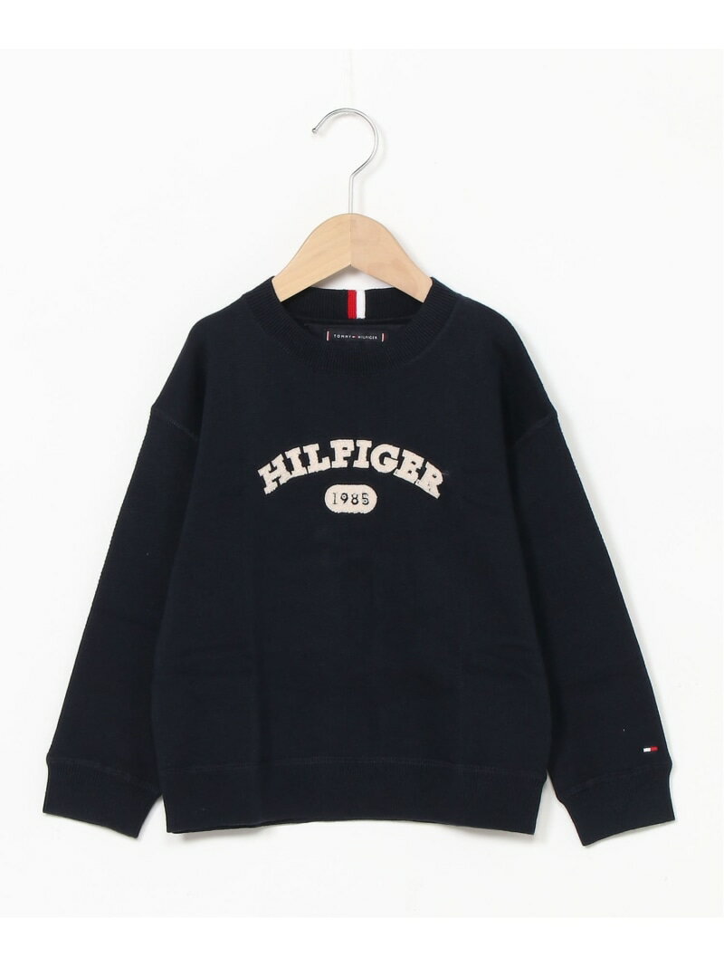 【SALE／50%OFF】TOMMY HILFIGER (K)TOMMY HILFIGER(トミーヒルフィガー) BOYS テリーニットセーター トミーヒルフィガー トップス ニット ネイビー ベージュ【RBA_E】【送料無料】