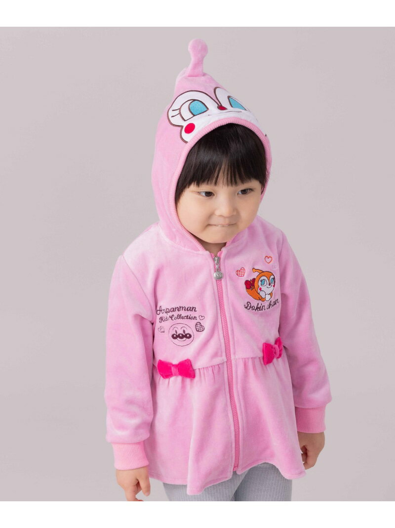 ANPANMAN KIDS COLLECTION APKC/(K)ドキンちゃんなりきりフレアパーカ アンパンマンキッズコレクション トップス パーカー・フーディー ピンク【送料無料】