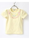 panpantutu (p)UVcut チュールリボントップ/ジュエリー(半袖) パンパンチュチュ トップス カットソー・Tシャツ ホワイト ピンク【先行予約】...