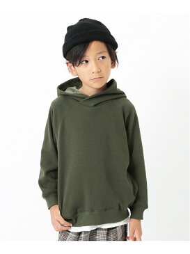 【SALE／60%OFF】devirock 裏シャギープルパーカー 長袖 長そで スウェット 無地デビロック 子供服 キッズ デビロック カットソー パーカー ブラック【RBA_E】