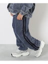 devirock サイドライン デニムパンツ デニムパンツ ロングパンツ 長ズボン ボトムス 25AW デビロック パンツ ジーンズ・デニムパンツ ネイビー ブラック