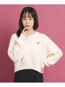 【SALE/50%OFF】PINK-latte 【一目惚れニット】バックリボン ニットパール調トップス ピンク ラテ トップス ニット ホワイト ブラック ピン...