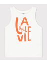 【SALE/30%OFF】PETIT BATEAU プリントタンクトップ プチバトー トップス ノースリーブ・タンクトップ ホワイト【RBA_E】