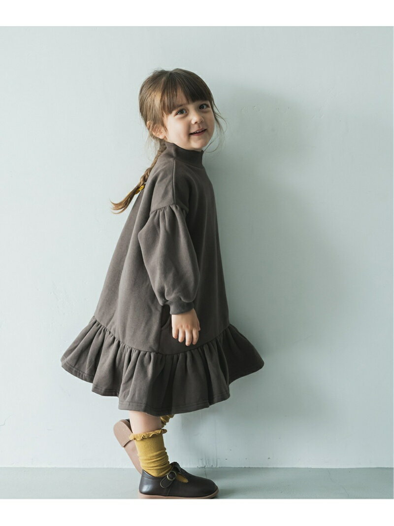 riziere モックネック裏起毛ワンピース リジェール ワンピース・ドレス その他のワンピース・ドレス ブラウン ベージュ グリーンのサムネイル