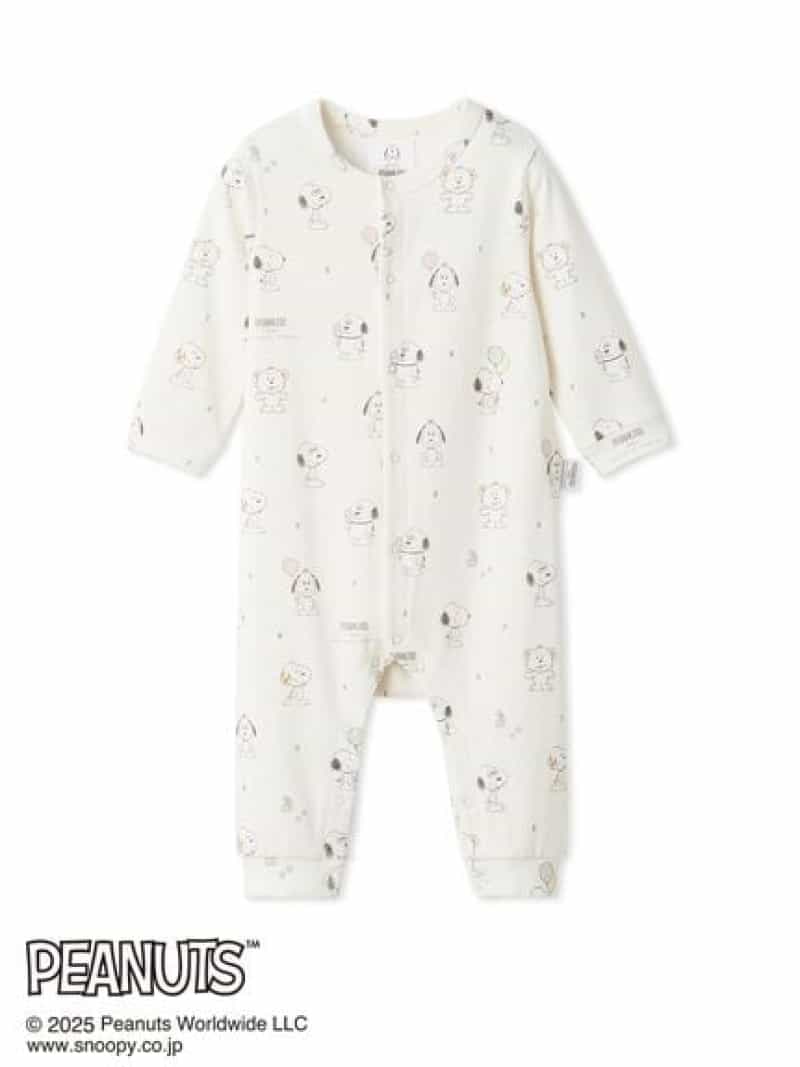 gelato pique 【PEANUTS PUPPIES】【BABY】総柄ロンパース ジェラートピケ マタニティウェア・ベビー用..