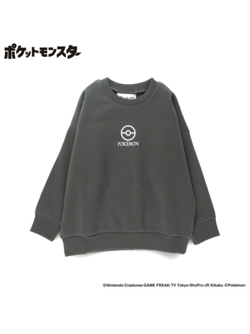 branshes 【ポケットモンスター(ポケモン)】裏起毛トレーナー ブランシェス トップス スウェット・トレーナー グレーのサムネイル