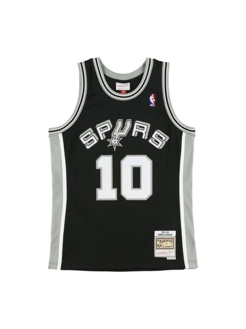 Mitchell & Ness デニス・ロッドマン スパーズ ロード スイングマンジャージ 1993-94 SAN ANTONIO SPURS NBA DARK JERSEY SPURS 19 ルーキーユーエスエー トップス その他のトップス ブラック【送料無料】