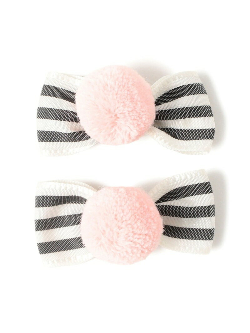 こども ビームス lusikka / リボン ポンポン クリップ コドモ ビームス ヘアアクセサリー その他のヘア..