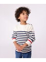 PETIT BATEAU ニットプルオーバー プチバトー トップス ニット ホワイト【送料無料】