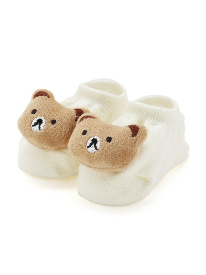 SLAP SLIP BABY ぷっくりクマさんフェイスカップソックス(9~12cm) ベベ オンライン ストア マタニティウェア・ベビー用品 ベビーソックス グ...